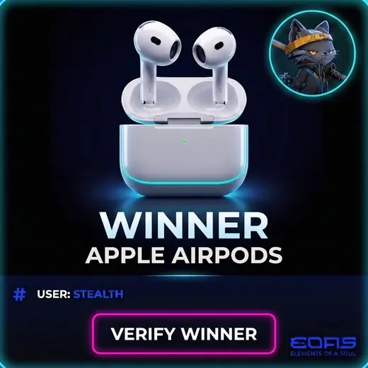 Stealth's winning Apple AirPods giveaway entry